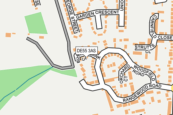 DE55 3AS map - OS OpenMap – Local (Ordnance Survey)