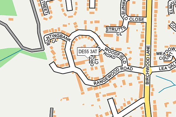DE55 3AT map - OS OpenMap – Local (Ordnance Survey)