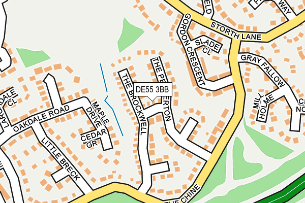 DE55 3BB map - OS OpenMap – Local (Ordnance Survey)