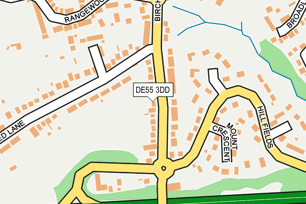 DE55 3DD map - OS OpenMap – Local (Ordnance Survey)