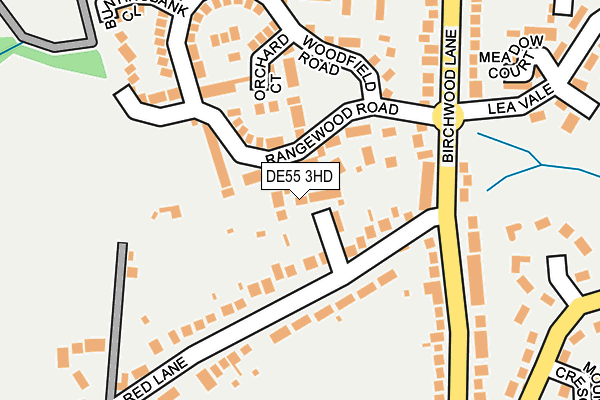 DE55 3HD map - OS OpenMap – Local (Ordnance Survey)