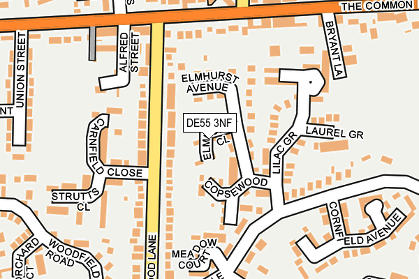 DE55 3NF map - OS OpenMap – Local (Ordnance Survey)