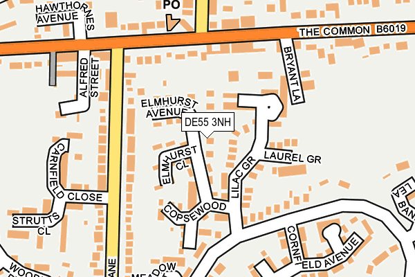 DE55 3NH map - OS OpenMap – Local (Ordnance Survey)