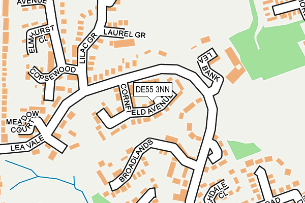 Map of DERBYSHIRE GAS GEEKS LTD at local scale