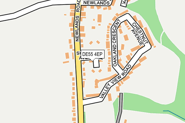DE55 4EP map - OS OpenMap – Local (Ordnance Survey)
