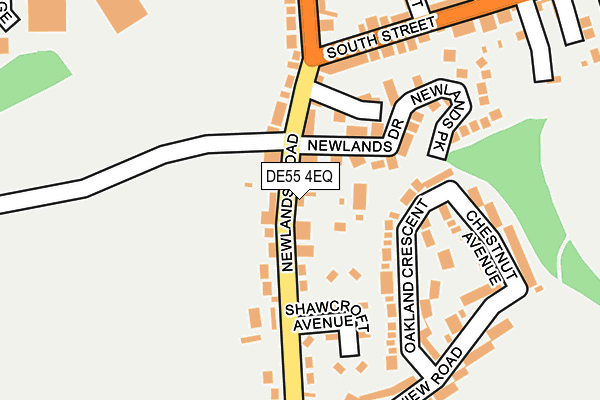 DE55 4EQ map - OS OpenMap – Local (Ordnance Survey)