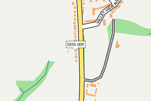 DE55 4ER map - OS OpenMap – Local (Ordnance Survey)