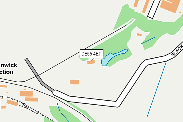 DE55 4ET map - OS OpenMap – Local (Ordnance Survey)