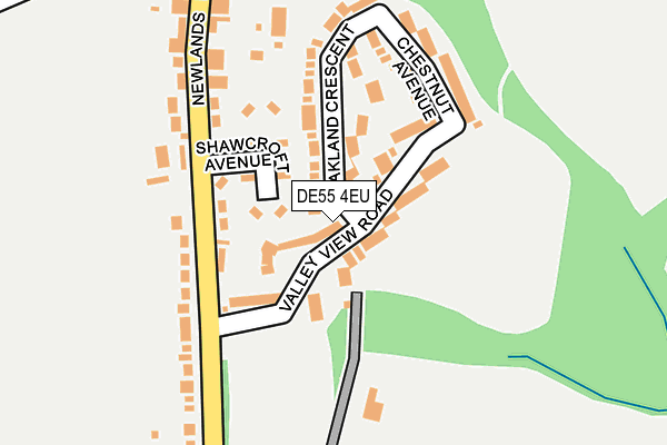 DE55 4EU map - OS OpenMap – Local (Ordnance Survey)