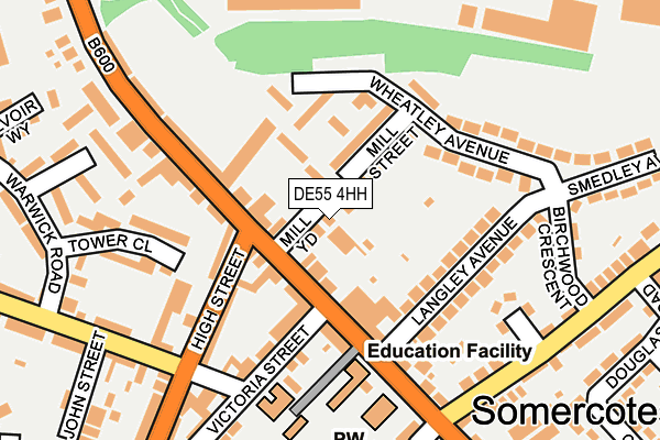 DE55 4HH map - OS OpenMap – Local (Ordnance Survey)