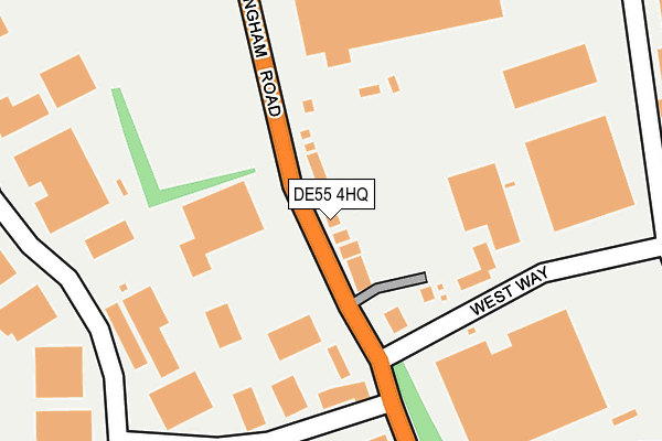 DE55 4HQ map - OS OpenMap – Local (Ordnance Survey)