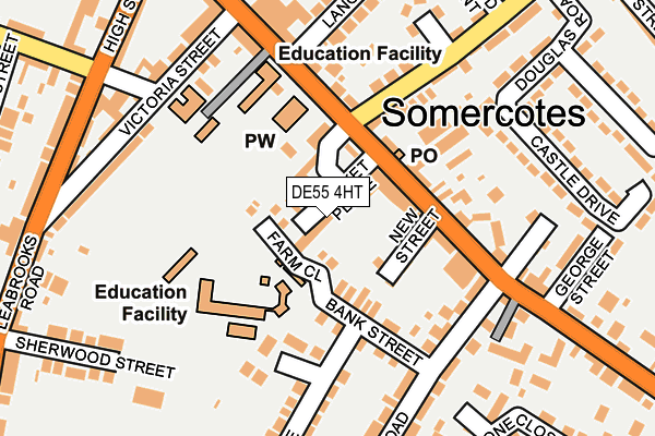 DE55 4HT map - OS OpenMap – Local (Ordnance Survey)