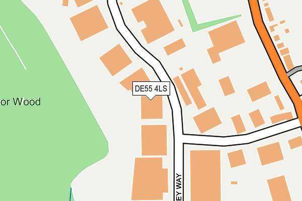 Map of BUILDERS SUPPLY COMPANY (LEABROOKS) LIMITED at local scale