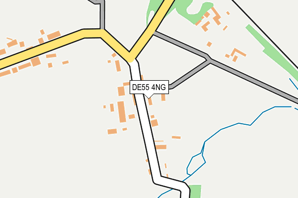 DE55 4NG map - OS OpenMap – Local (Ordnance Survey)