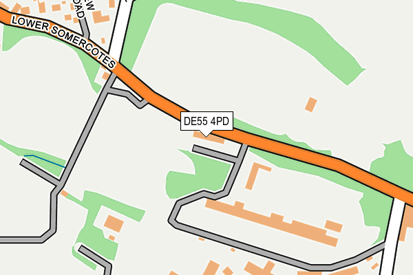 DE55 4PD map - OS OpenMap – Local (Ordnance Survey)