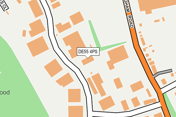 DE55 4PS map - OS OpenMap – Local (Ordnance Survey)