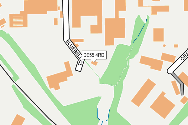DE55 4RD map - OS OpenMap – Local (Ordnance Survey)