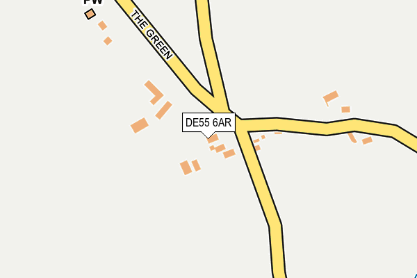 DE55 6AR map - OS OpenMap – Local (Ordnance Survey)