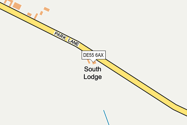 DE55 6AX map - OS OpenMap – Local (Ordnance Survey)