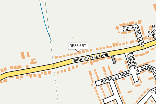 DE55 6BT map - OS OpenMap – Local (Ordnance Survey)
