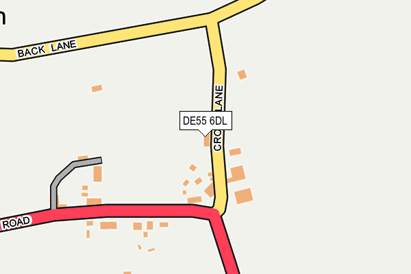 DE55 6DL map - OS OpenMap – Local (Ordnance Survey)
