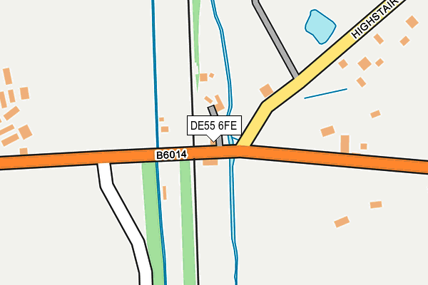DE55 6FE map - OS OpenMap – Local (Ordnance Survey)
