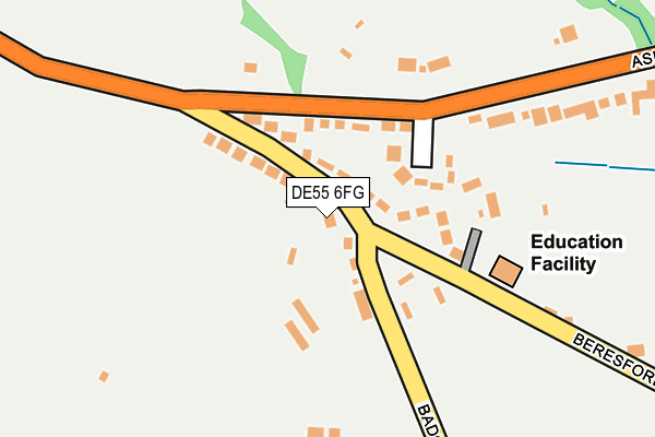 DE55 6FG map - OS OpenMap – Local (Ordnance Survey)