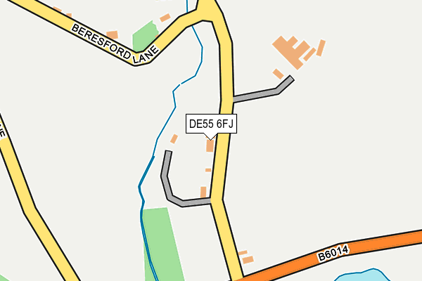DE55 6FJ map - OS OpenMap – Local (Ordnance Survey)