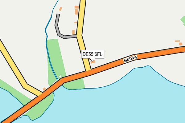 DE55 6FL map - OS OpenMap – Local (Ordnance Survey)