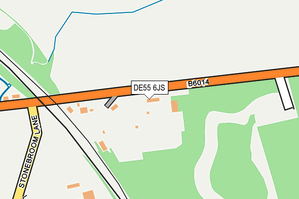 DE55 6JS map - OS OpenMap – Local (Ordnance Survey)