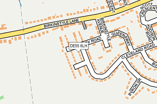 DE55 6LH map - OS OpenMap – Local (Ordnance Survey)