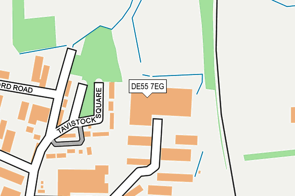DE55 7EG map - OS OpenMap – Local (Ordnance Survey)