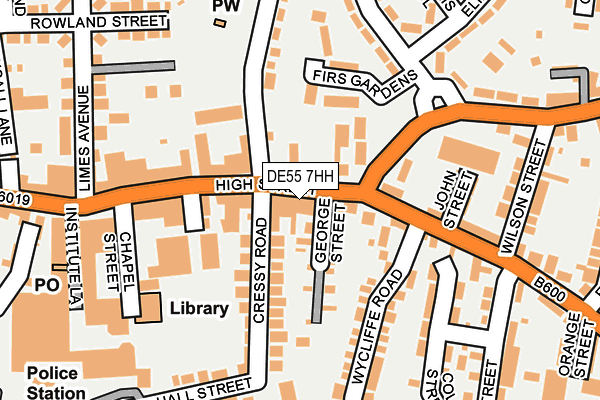 Map of WARD & FEARN (RIPLEY) LTD at local scale