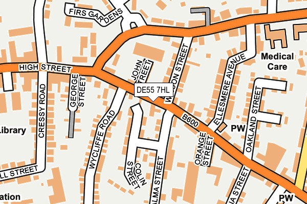 Map of WEST PEPPER LIMITED at local scale