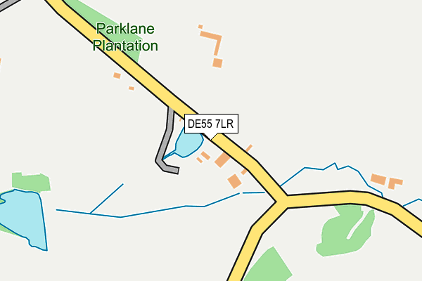 DE55 7LR map - OS OpenMap – Local (Ordnance Survey)