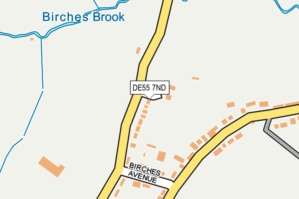 DE55 7ND map - OS OpenMap – Local (Ordnance Survey)