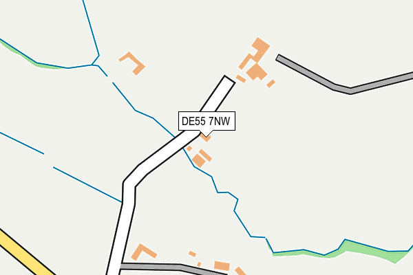 DE55 7NW map - OS OpenMap – Local (Ordnance Survey)