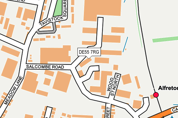 DE55 7RG map - OS OpenMap – Local (Ordnance Survey)