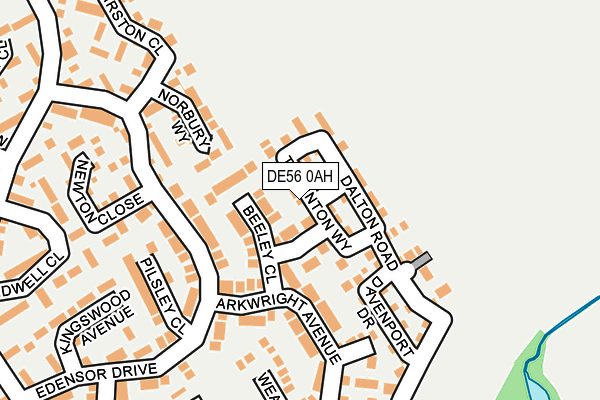 DE56 0AH map - OS OpenMap – Local (Ordnance Survey)