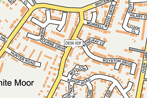 DE56 0DF map - OS OpenMap – Local (Ordnance Survey)