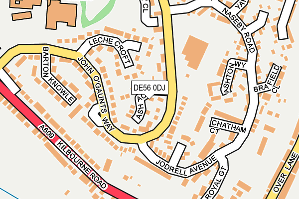 DE56 0DJ map - OS OpenMap – Local (Ordnance Survey)