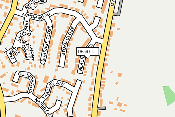 DE56 0DL map - OS OpenMap – Local (Ordnance Survey)