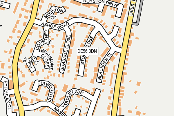 DE56 0DN map - OS OpenMap – Local (Ordnance Survey)