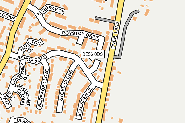DE56 0DS map - OS OpenMap – Local (Ordnance Survey)