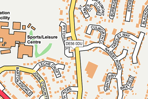 DE56 0DU map - OS OpenMap – Local (Ordnance Survey)