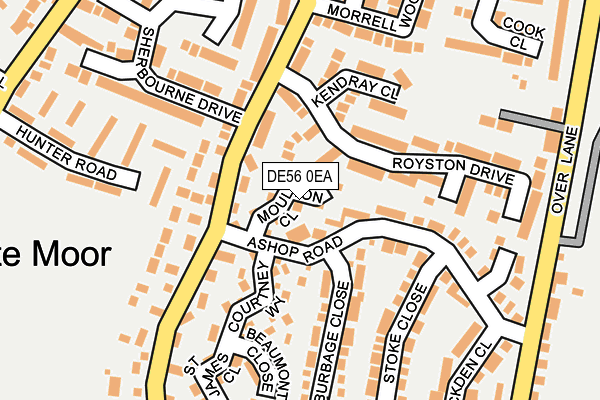 DE56 0EA map - OS OpenMap – Local (Ordnance Survey)