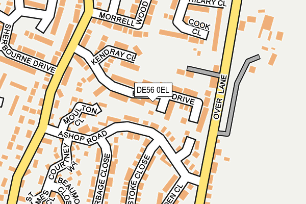 DE56 0EL map - OS OpenMap – Local (Ordnance Survey)