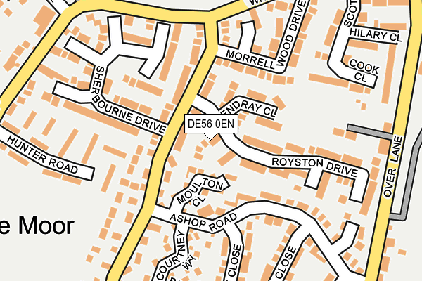 DE56 0EN map - OS OpenMap – Local (Ordnance Survey)