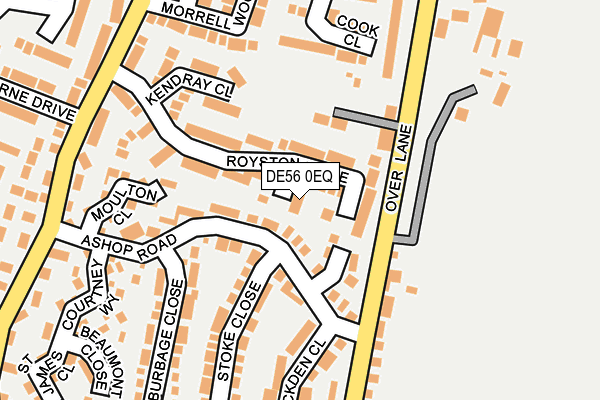 DE56 0EQ map - OS OpenMap – Local (Ordnance Survey)
