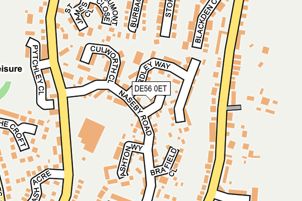 DE56 0ET map - OS OpenMap – Local (Ordnance Survey)